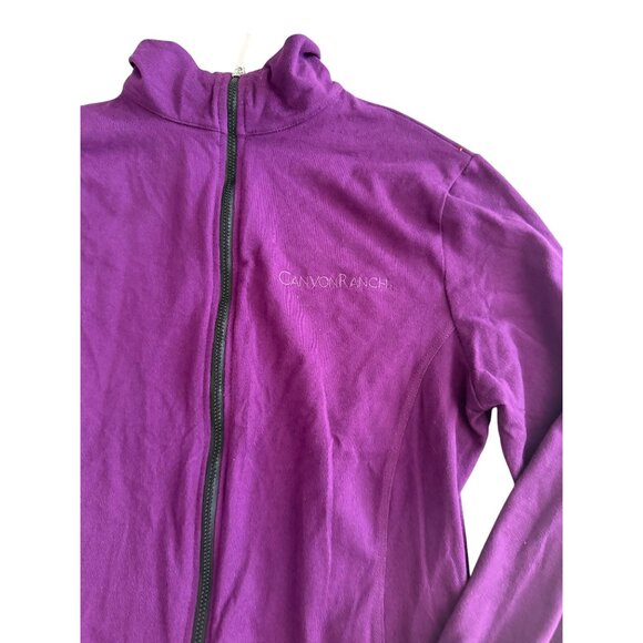 CANYON RANCH Purple Zip Track Jacket Size Small - Picture 6 of 7